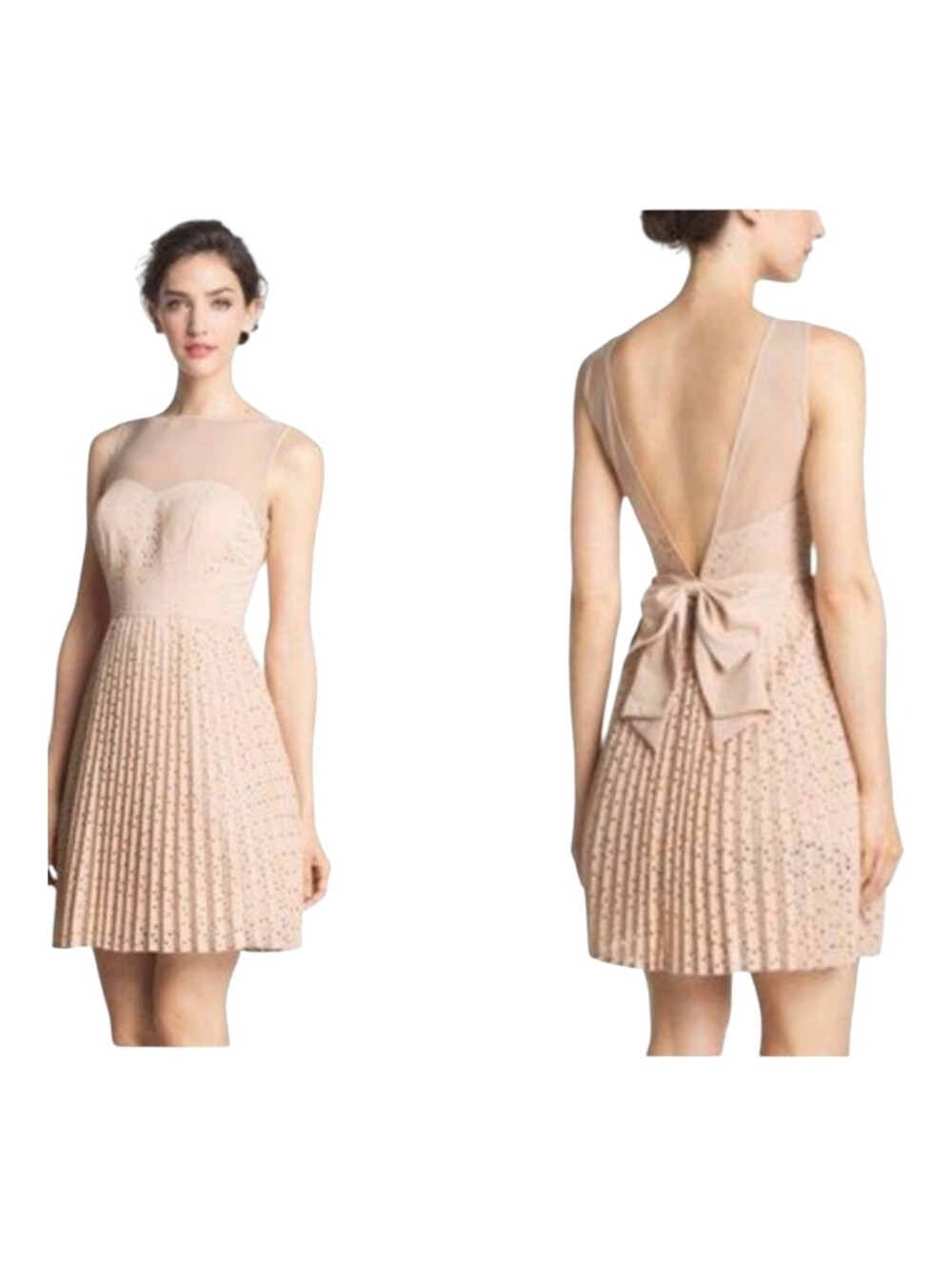 Label By Five Twelve Dress Nude Laser Cut Size 6